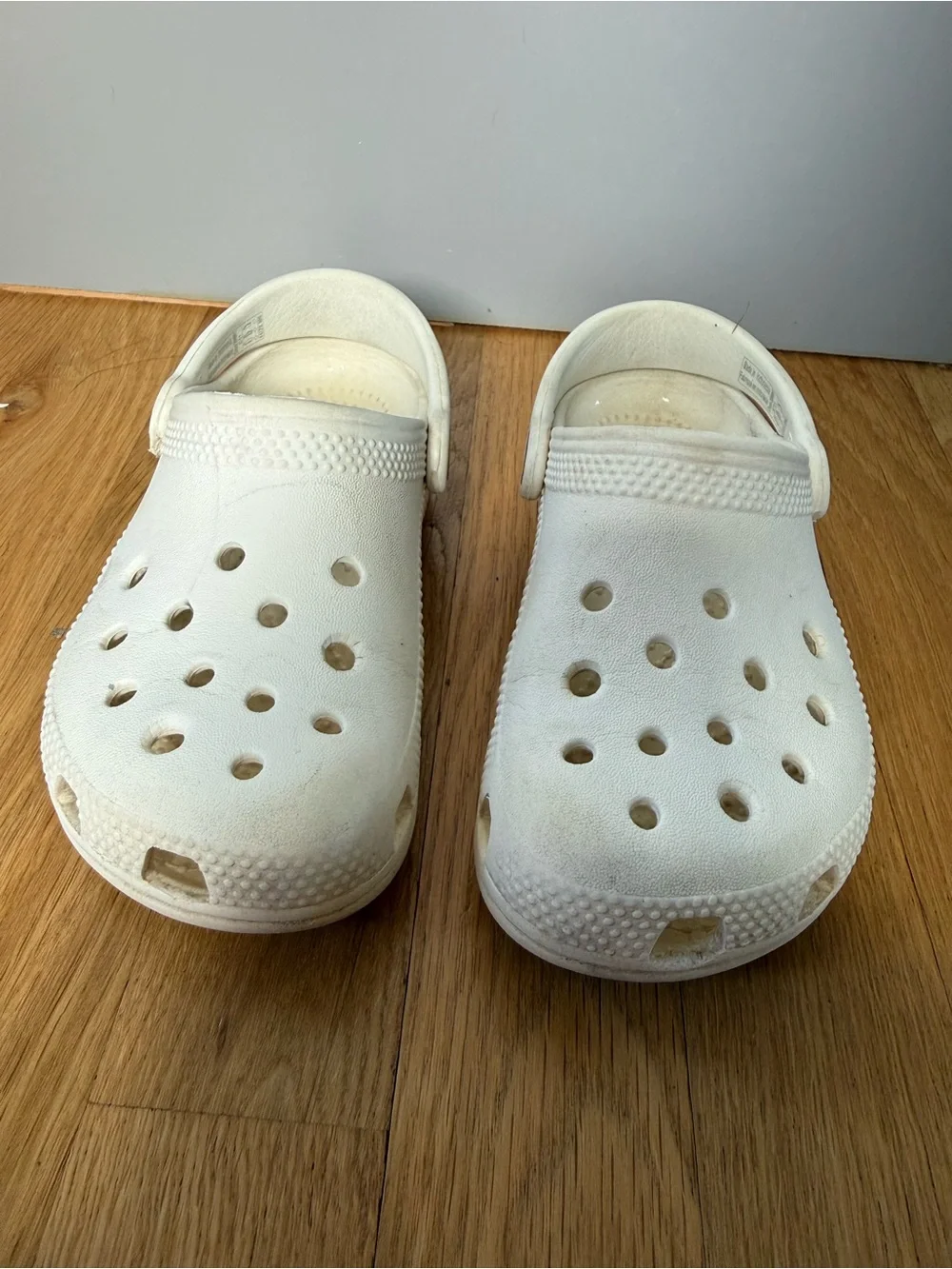 CROCS Kids White Water Clog with Heel Strap